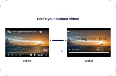 Dubverse AI online dubbing platform easy UI