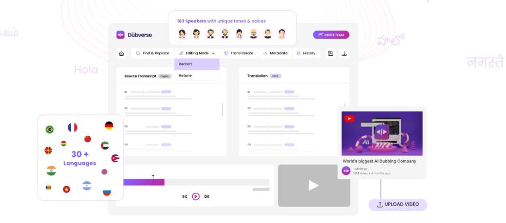 Dubverse for video dubbing to help course creators share multilingual videos effortlessly