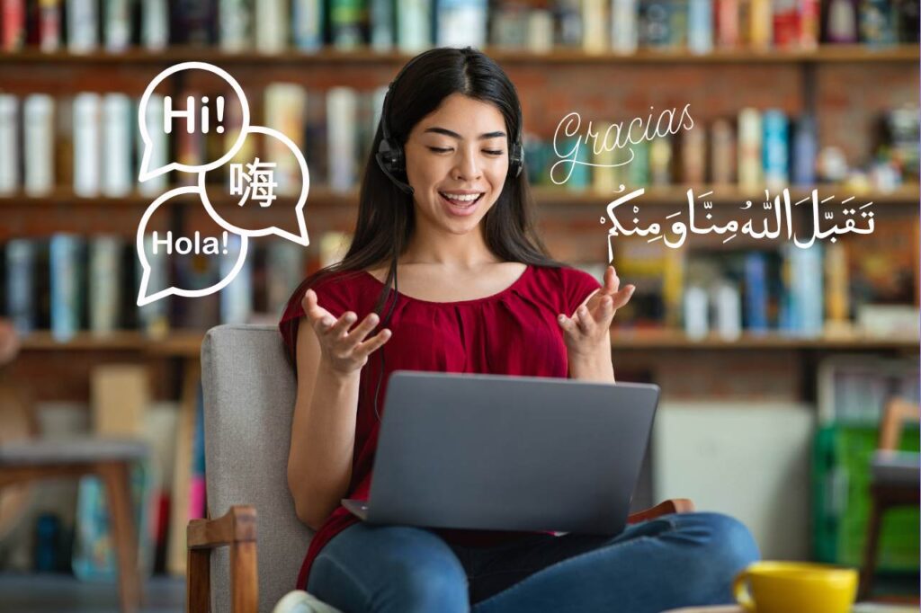 Course creators teaching in multilingual videos