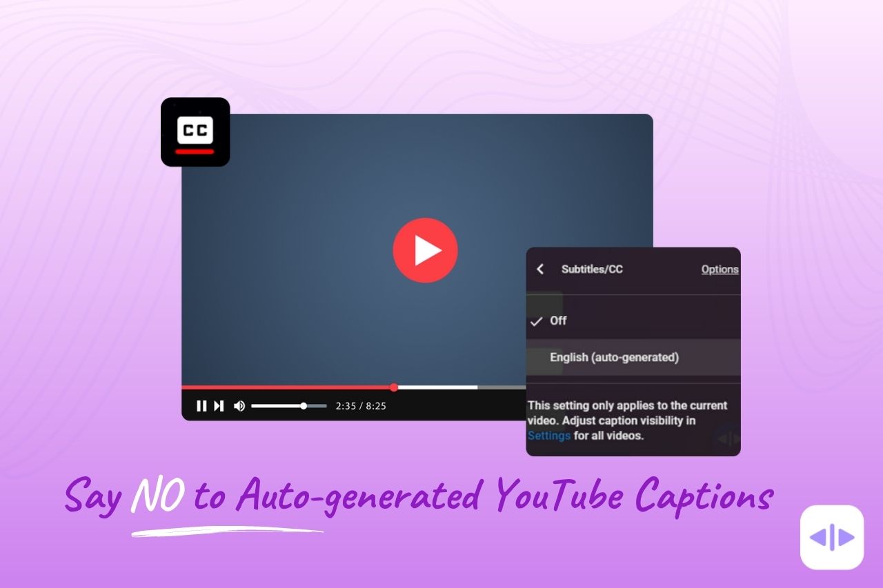 YouTube Automated Caption is abig mistake for creators. See why you should avoid it.