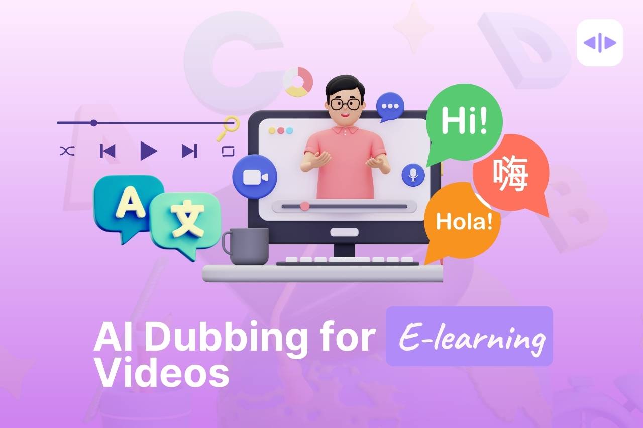 AI dubbing for content creators in E-learning industry