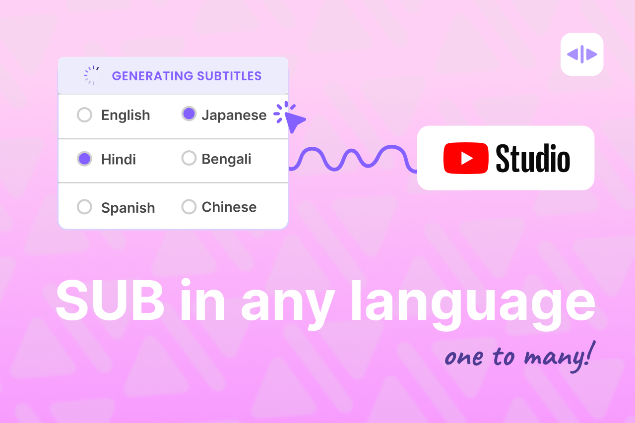 Product Update: Generate multilingual subtitles in 30+ languages