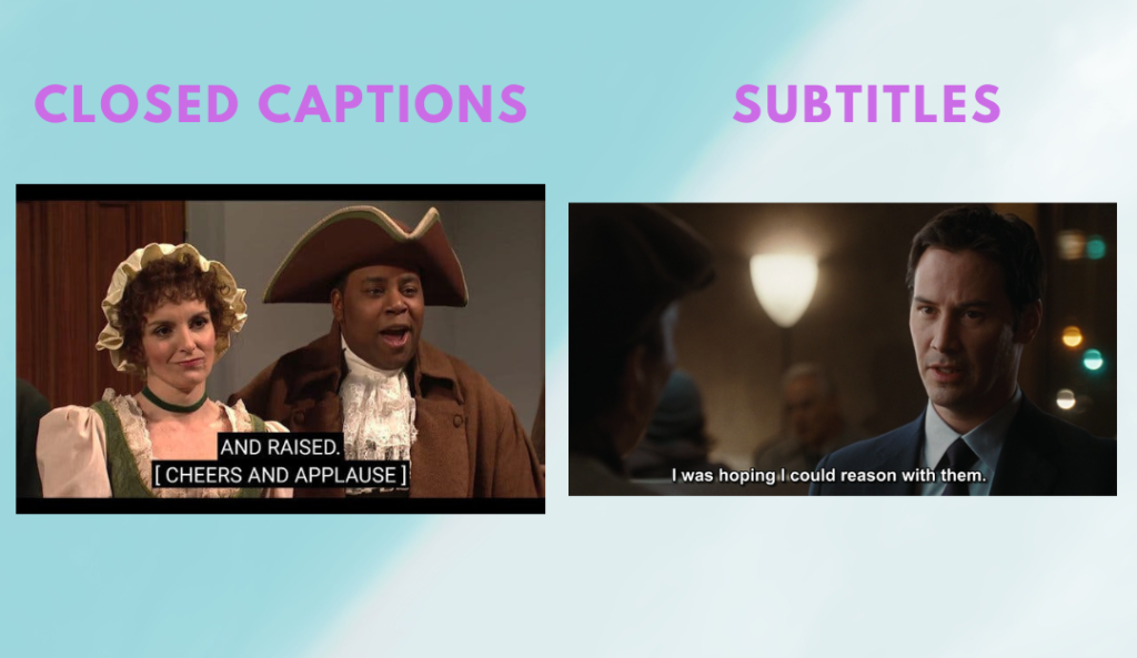 Closed Captions v/s Subtitles Subtitles and captions are different. use ai powered subtitles generator for accuracy