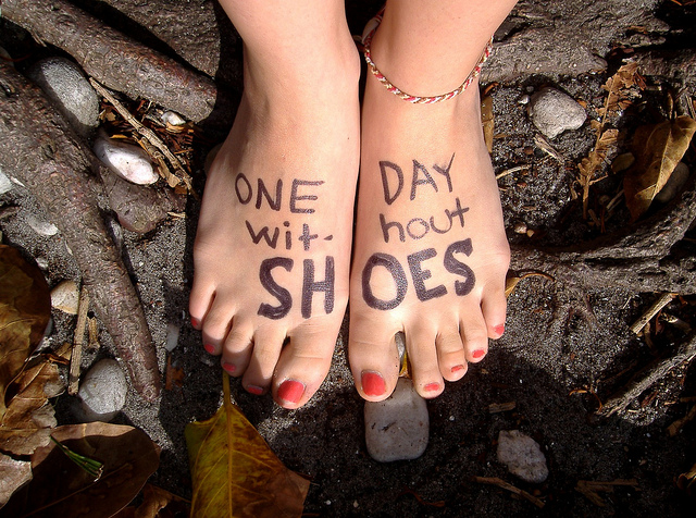 TOMS "one day without shoes" campaign