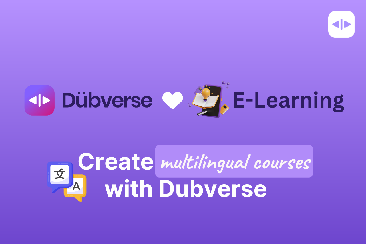 dubverse for creating multilingual online courses