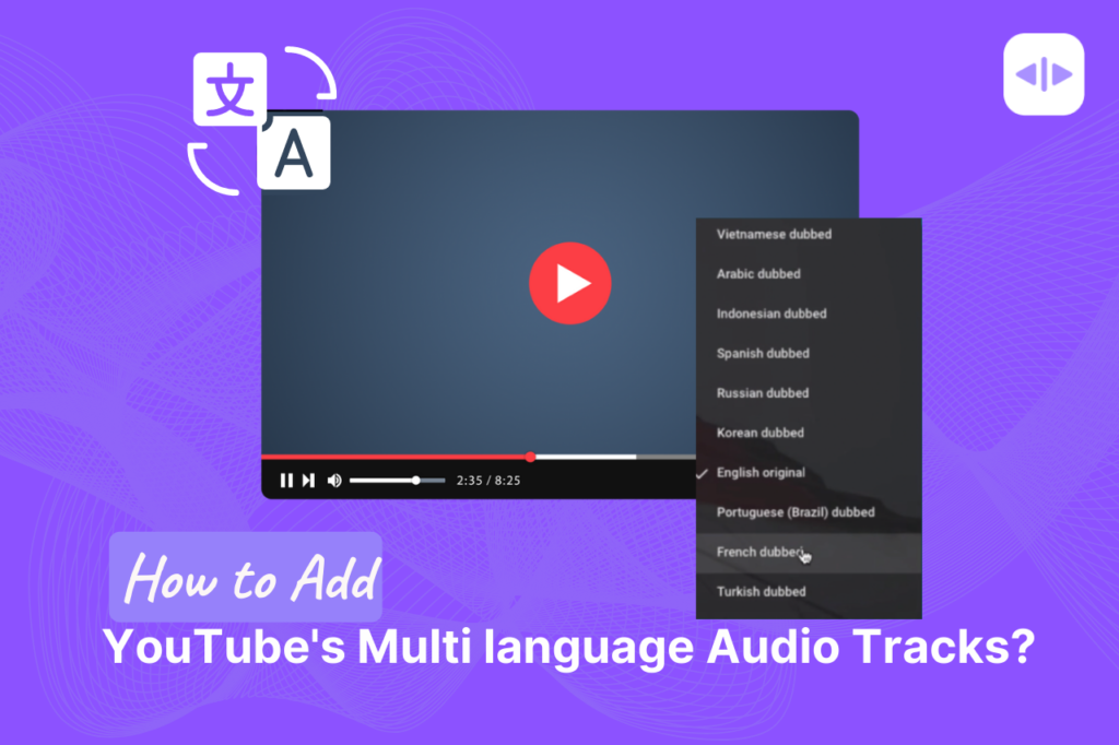 youtube multilanguage audio track
