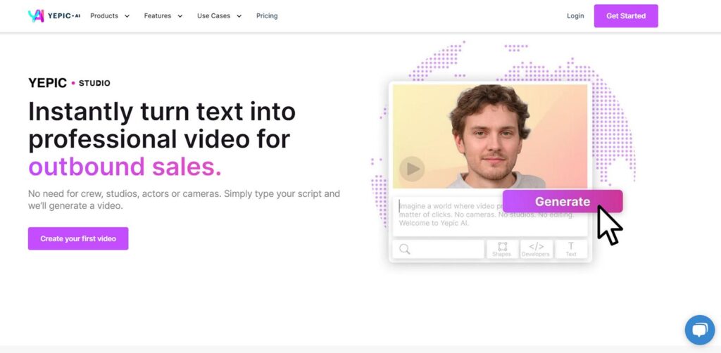 Yepic allows you to convert your script into an interactive video in three simple steps. All you have to do is choose your avatar, upload the script, select your language and a voice from hundreds of combinations, and wait for Yepic to work its magic.